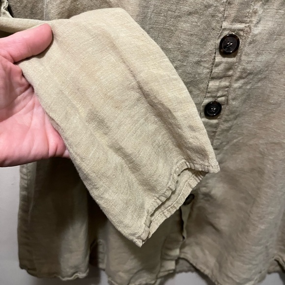 CP Shades Irish linen button down top sz‎ small - Picture 4 of 6